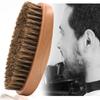 Pennello da Barba da Uomo in Legno Pennello Professionale per Baffi Setole di Cinghiale Pennello per Barba Barbiere