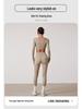 European & American Dance Yoga Wear: Sexy Square Neck Long Sleeve Top & High Waist Hip-Lifting Pants Set