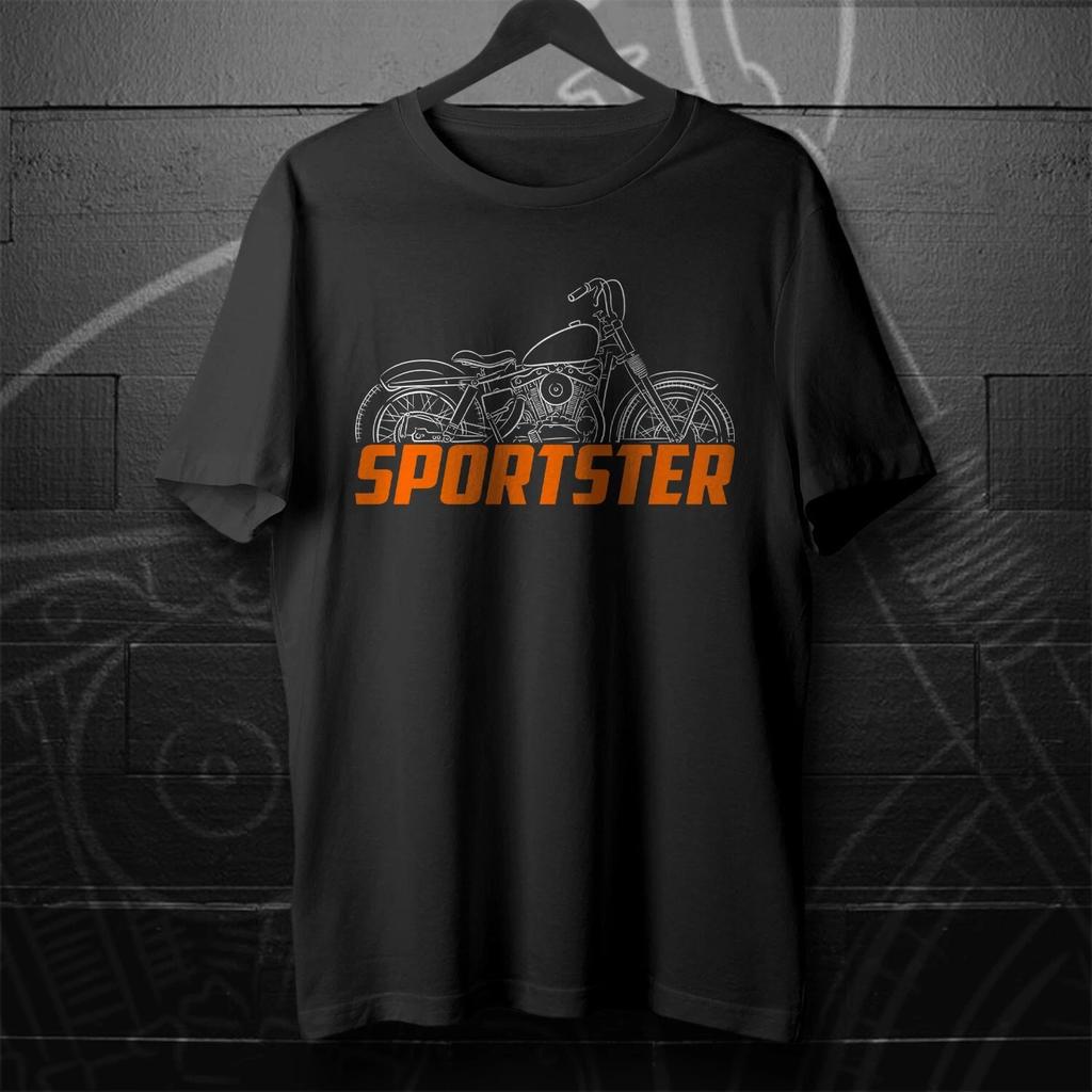 Black men's and women's T-shirt For Harley-Davidson XLC 1958- Motorcycle