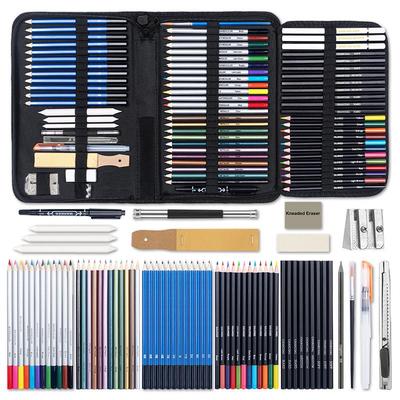 Professional Fine Arts Sketch & Colored Pencils Set - Creative Toolkit for Drawing & Painting