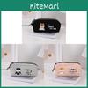 Canvas Pencil Case For Students Large Capacity Zipper Storage Bag For Girls