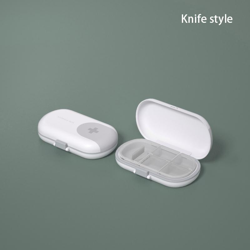 Portable 4/6 Grids Travel Pill Case with Pill Cutter Organizer Pill Box Medicine Storage Container Drug Tablet Plastic Pillboxes