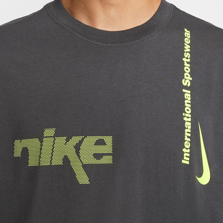 Nike T Shirts Men's Dark Gray Crew Neck Moderate HQ9263-060