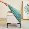 Copri Pouf Jacquard Foglia - Poggiapiedi Divano Casa e Hotel Contenitore Protezione Polvere