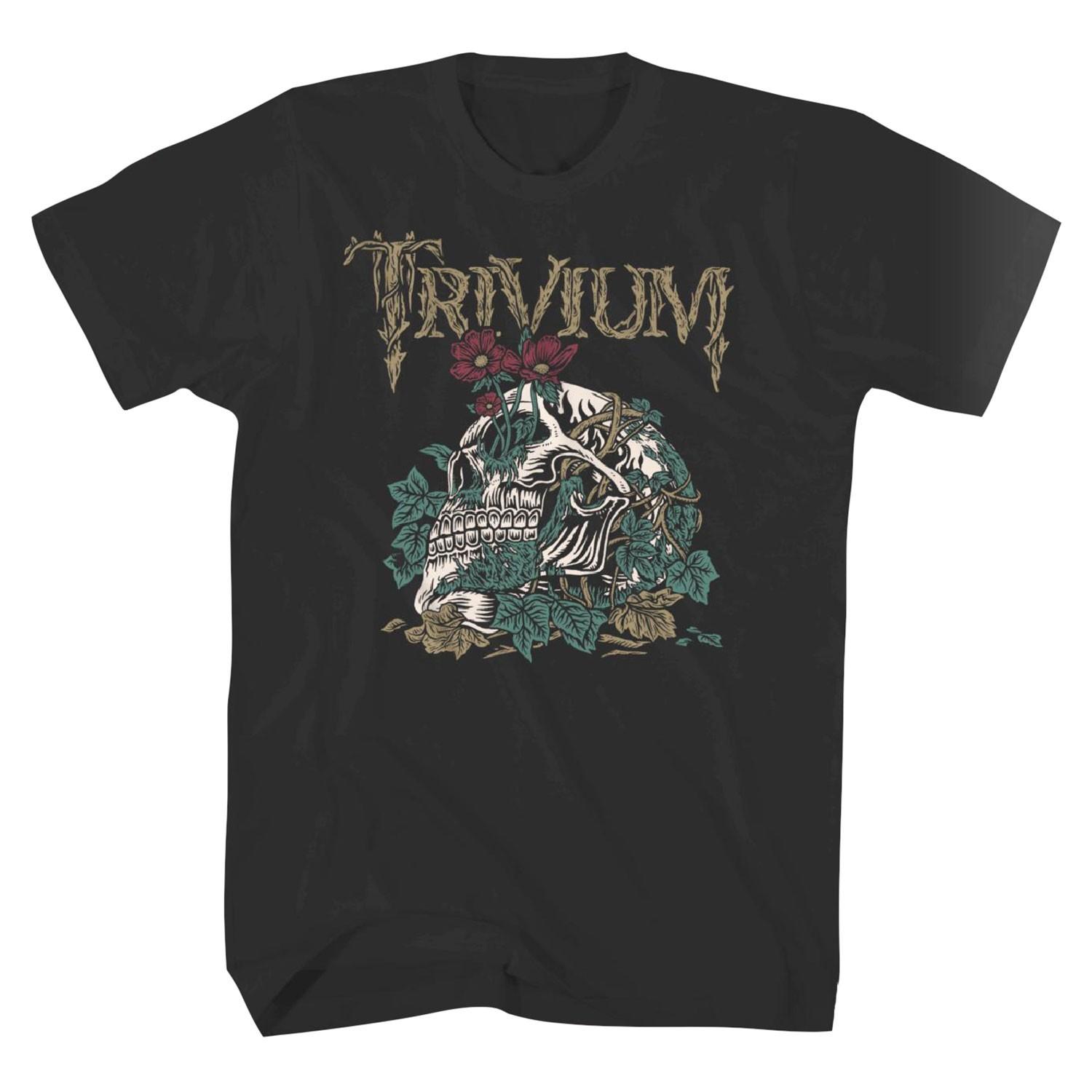 Men s Trivium Skeleton Head T-shirt XX-Large Black 3XL