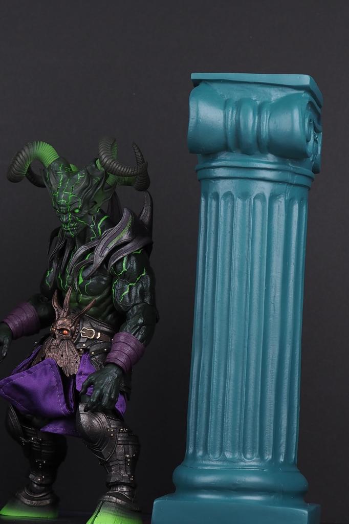 in three Impressive figma Arts Diorama Photography Figures and Accessories Ancient Greek and Roman Style Pillars 30cm x [Good directions] (Black 2)