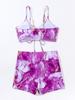 Ensemble Bikini Sexy Deux Pièces Imprimé pour Femme - Maillot de Bain Style Européen et Américain