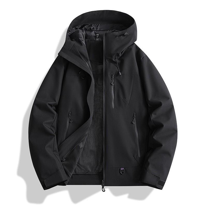 Men Women 3-in-1 Waterproof Windproof Hiking Jacket With Removable Fleece Liner Outdoor Activities