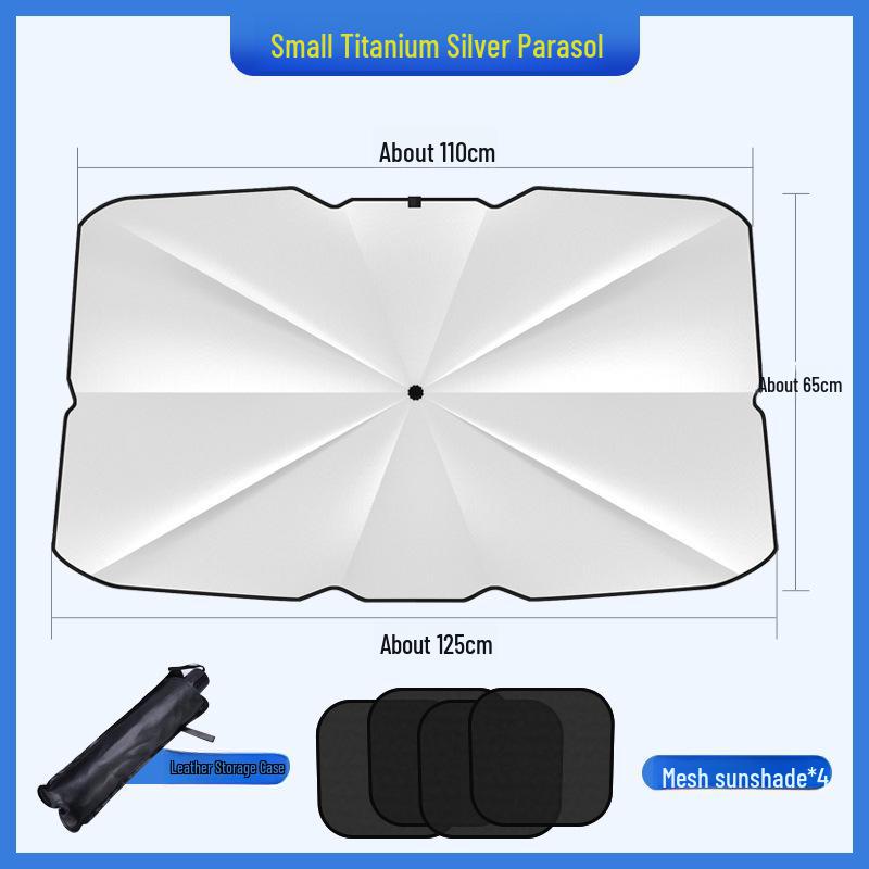 Parapluie rétractable pour voiture - Pare-soleil avant à isolation thermique