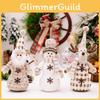 Unique European Style Santa And Snowman Figurines Perfect For Christmas Cheer