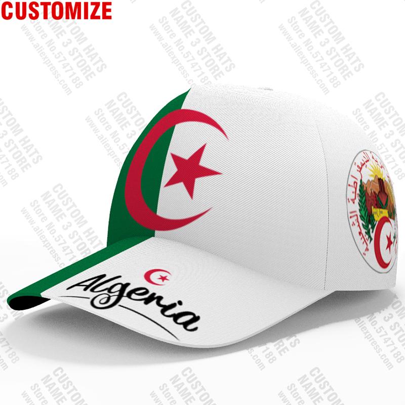 Algeria Baseball Cap Free Custom Name Number Dza Hat Islam Logo Arabic Algerie Arab Text Alger Travel Flag Algier Po Headgear