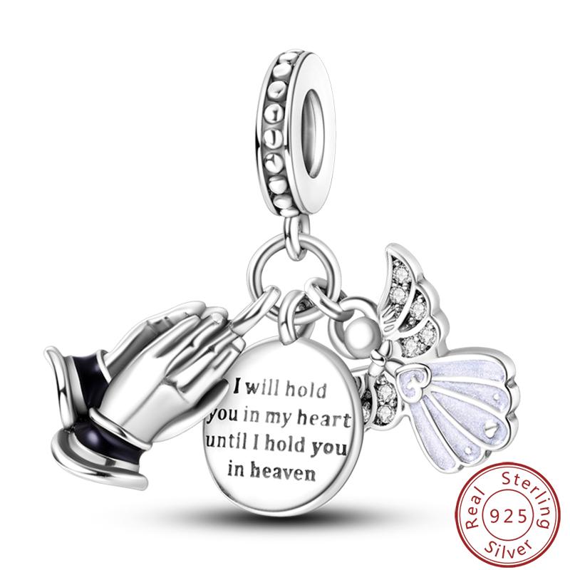 100% Copper Cross Bible Pigeon Wings Sacred Blessings Charms Beads 3Mm Diy Fine Jewelry