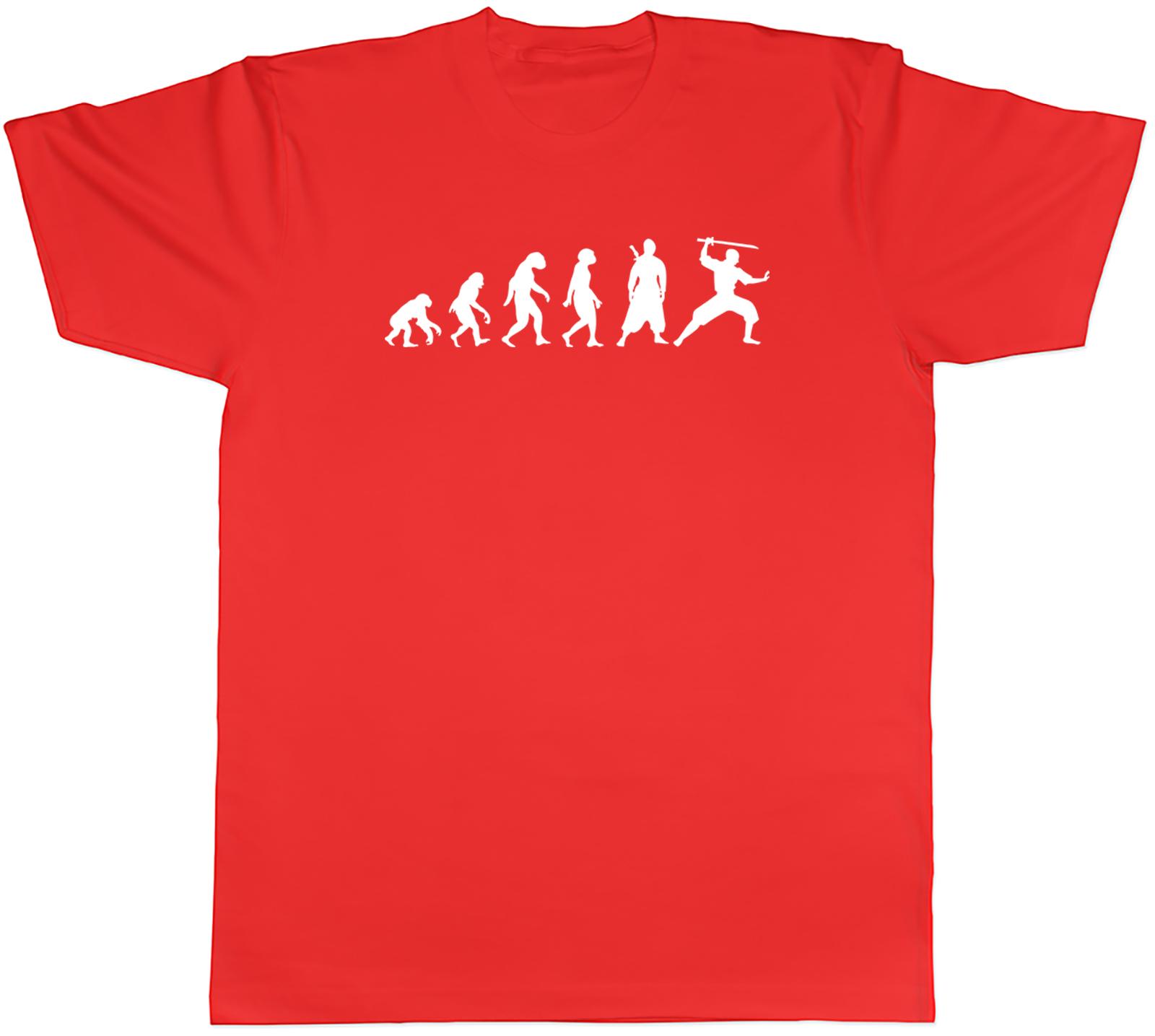 Evolution of Ninja Unisexs TShirt Martial Arts Shinobi Samurai Karate Unisex Tee S