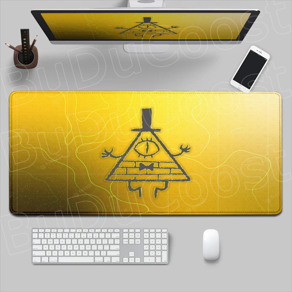 xmm Locking Edge Rubber Laptopmat Gaming Mousepad Large Bill Cipher Gravity Fall Table Carpet XXL Computer Accessories Rug