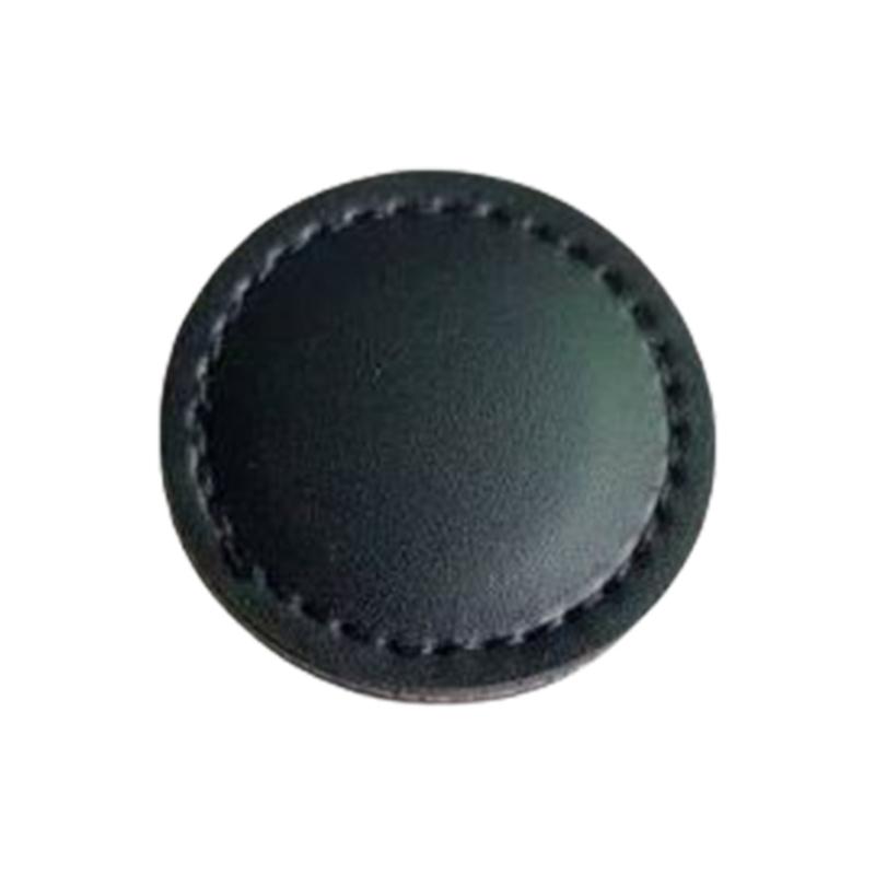 Flat Golf Ball Position Marker With Strong Magnetic Artificial Leather Round Golf Ball Marker Golfers Gift 4cm Size