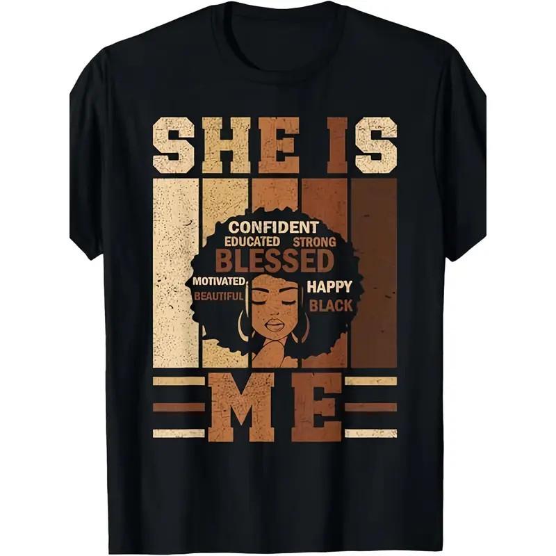 Juneteenth Shirt Black Women Empowerment African Woman Graphic Tee S разноцветный