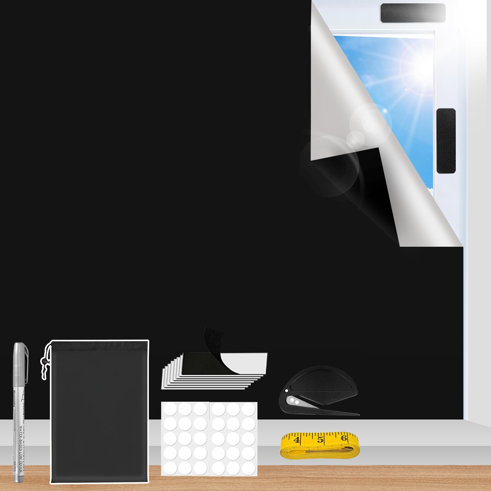 

Затемнение Изоляция Окна Затемнение Конфиденциальность Свет Солнце УФ Окно 420D Полный Легкий Западный Солнцезащитное Стекло Лист, Лист, Штора, Лист, Блокировка, чёрный