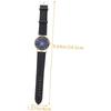 Mikinona Arabic Numeral Watch with Alloy Case and Synthetic Leather Strap, Constellation Design, ...