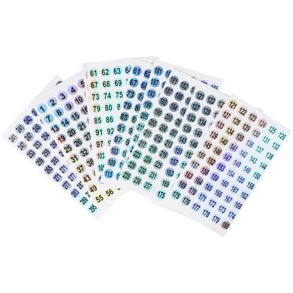 10 Sheets 0.39 Inches 1 To 300 Number Stickers Self Adhesive Number Stickers Set Letter Decals