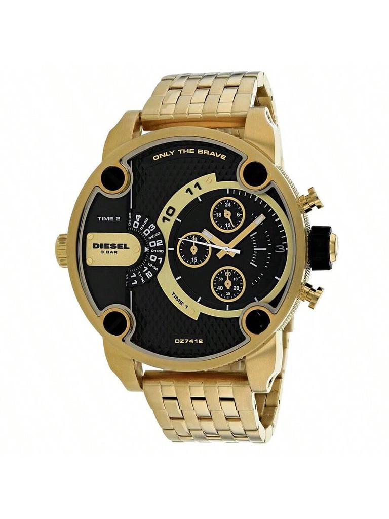 Diesel 61 Mm Dual-Time Chronograph for Men – Oversized Statement Watch, Ideal for Night Out, Travel & Urban Street Style – DZ7412