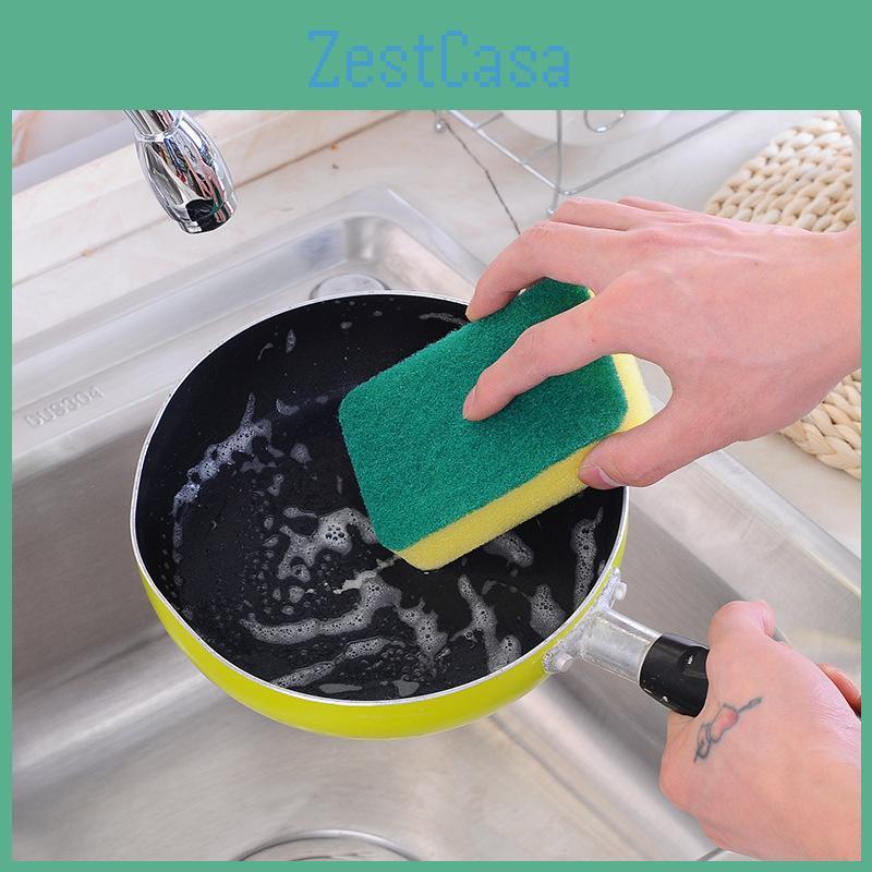Versatile Cleaning Brush Set With Steel Wool And Sponge For Kitchen Use Tool