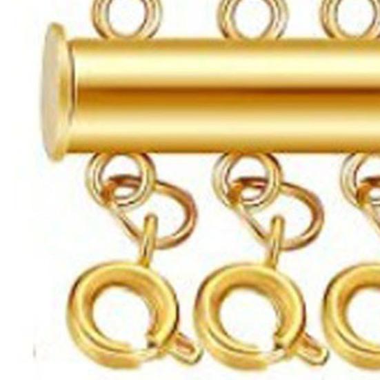 Connecting Buckle Alloy Necklace Clasp Slide Lock Necklace Connector Multi-Strand Jewelry Clasp DIY Crafts Helper
