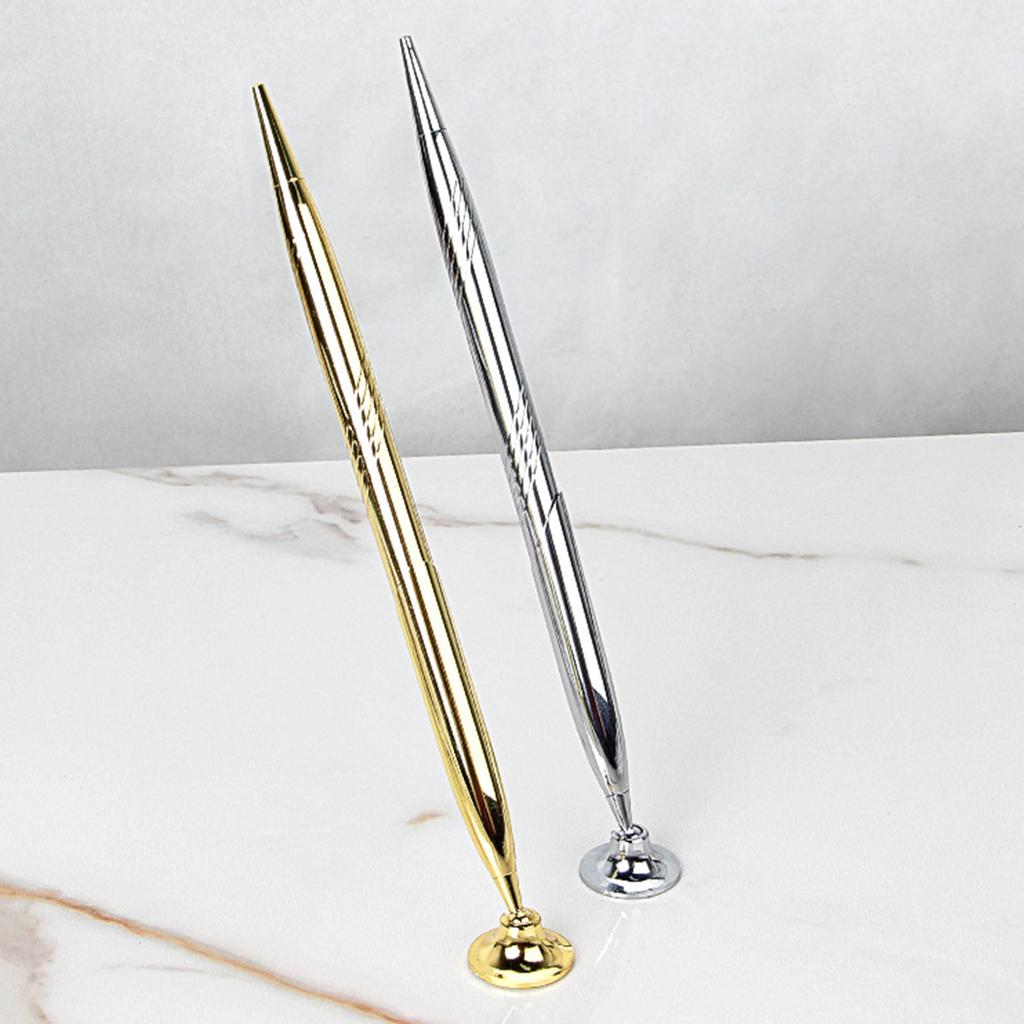 Ballpoint Pen with Base Reception Pen Desktop Pen Counter Service Pen Signature Pen Office Supplies for Bank Hotel