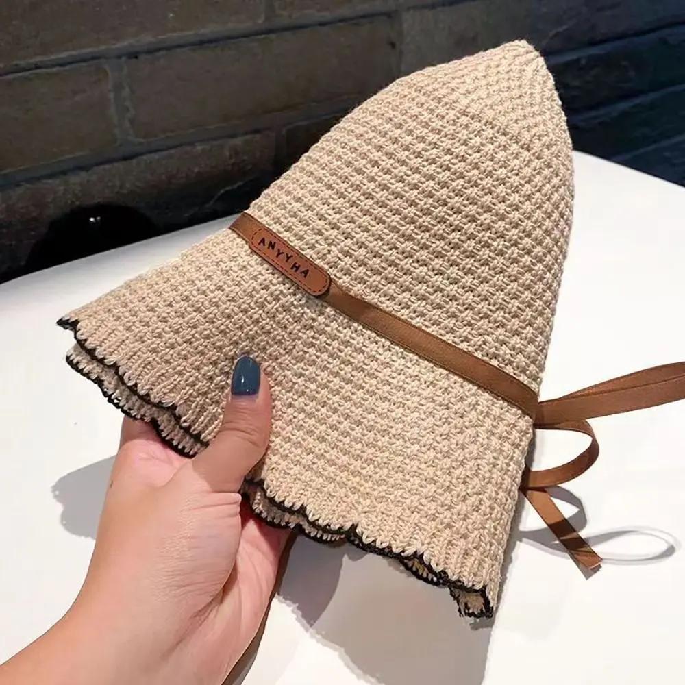 Foldable Bucket Hat Big Visors Breathable Beach Cap Sun Hat Women Girls