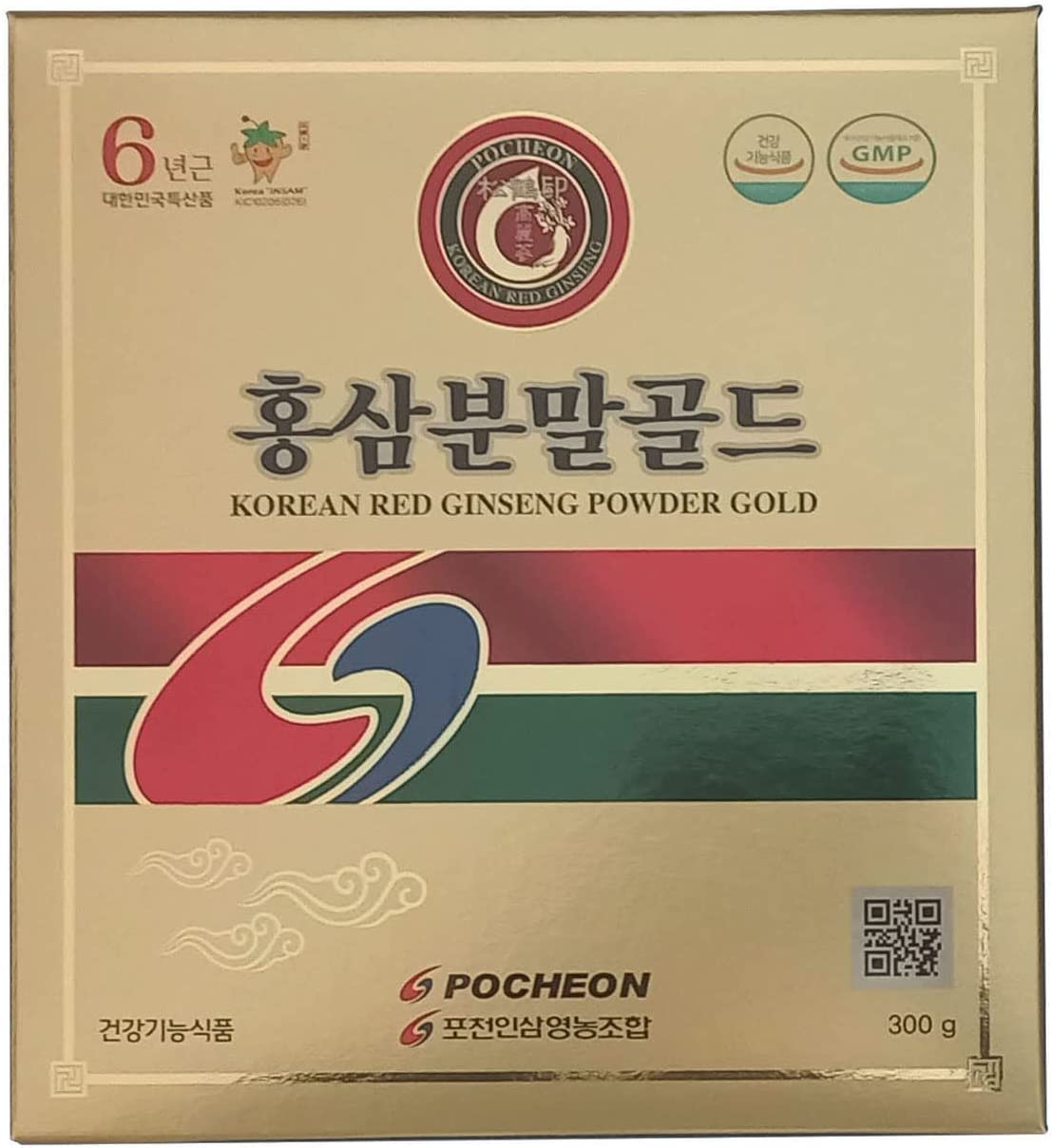 

Pocheon 300g Korean Red Ginseng Roots Powder Gold 6 Years