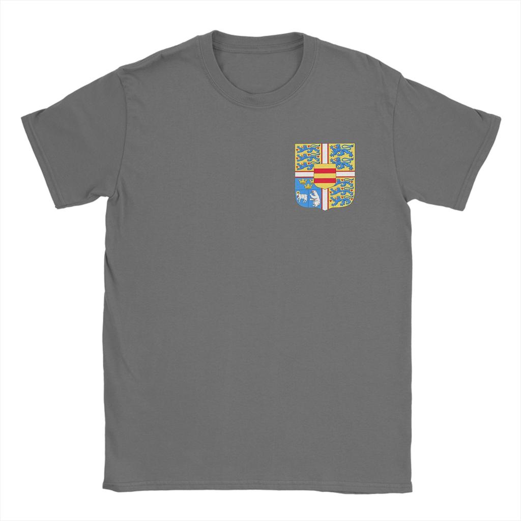 Kingdom of Denmark Coat of Arms T Shirt Summer Cotton TShirts For Men Trendy Cool Printed Tshirt Short Sleeve Y2K Basic Clothes