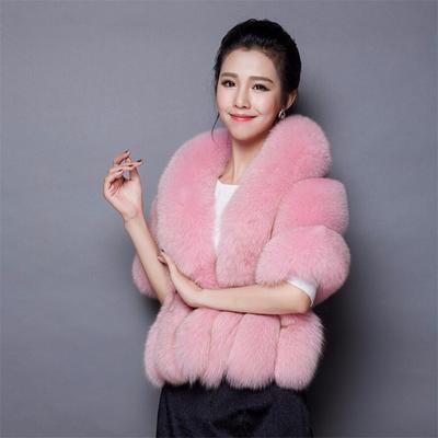 Winter Scarves  Women Vest Fur Coat 2022 Winter Faux Fur Coats Luxury Fox Fur Imitation Mink Fur Poncho Women's Winter Jacket