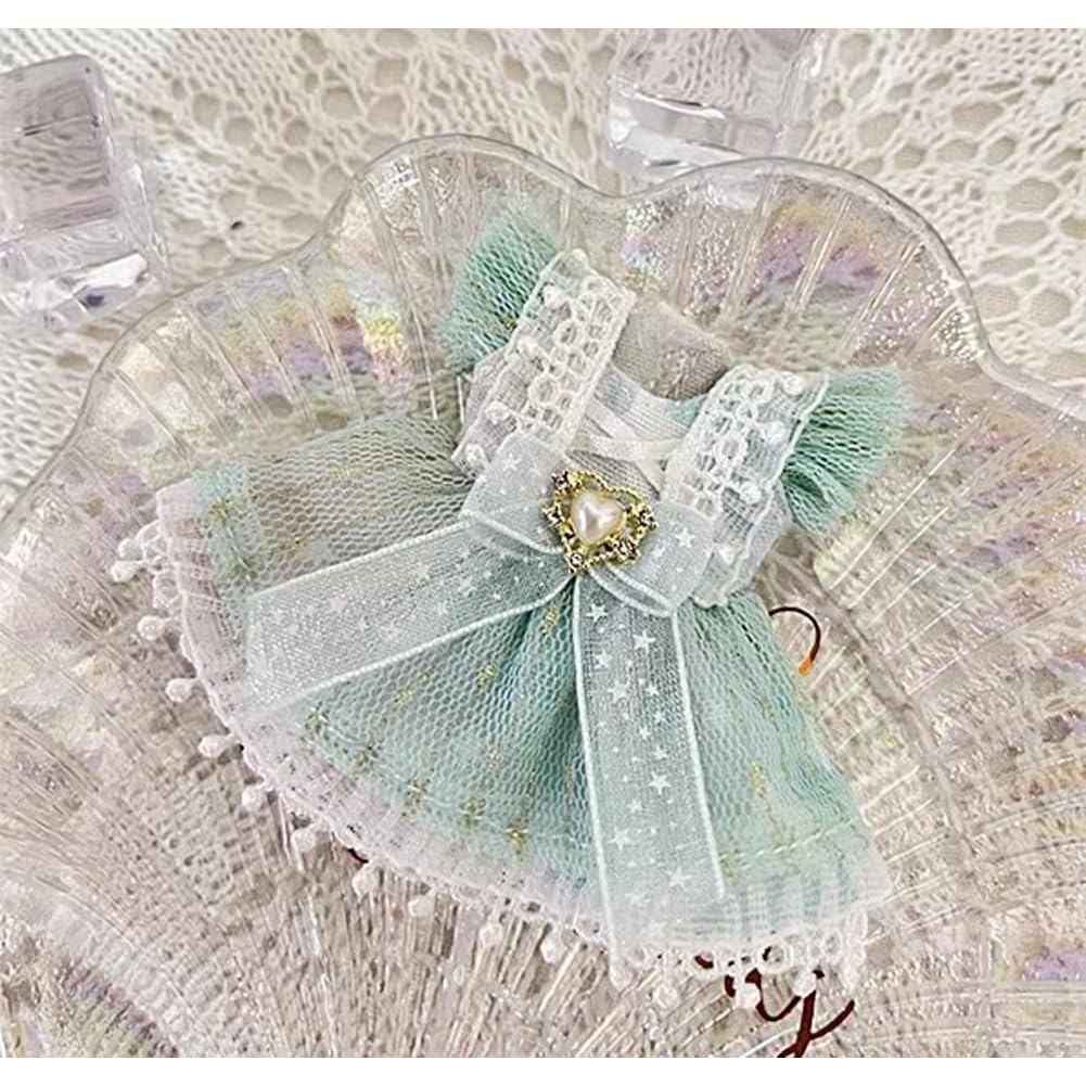 rakulifey Obitsu 11 Clothing Dress, Green, Clothing, OB11 Size Outfit, Lolita Clothes, 11cm Obitsu Body Supplies