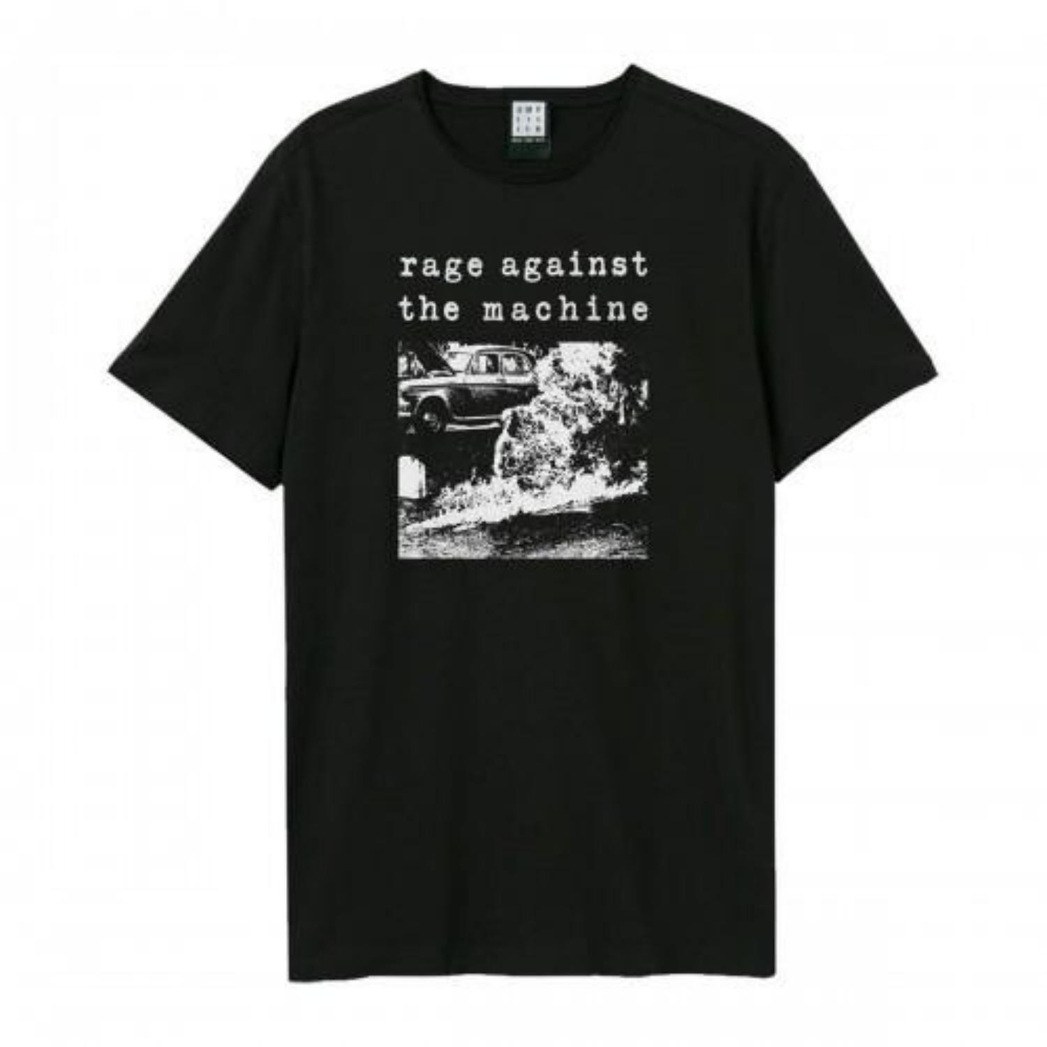 Amplified Unisex Adult Monk Fire Rage Against the Machine T-Shirt S