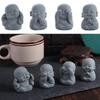Cute Dolls Buddha Statue Serviceable Desktop Cculpture Little Monk Figurine  Fireplace