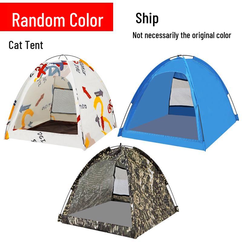 

Foldable Outdoor Cat & Dog Mesh Tent - All-Season Pet Bed