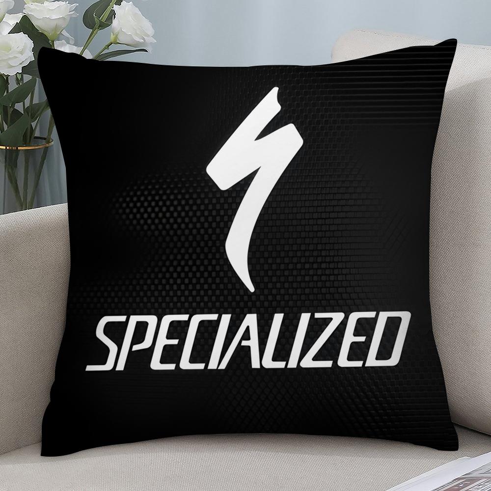 S-SpecializedS Mountain Bike Pillow Case Short Plush Pillow Covers Sofa Decorative Gift Home Double-sided Printing Cushion Cover