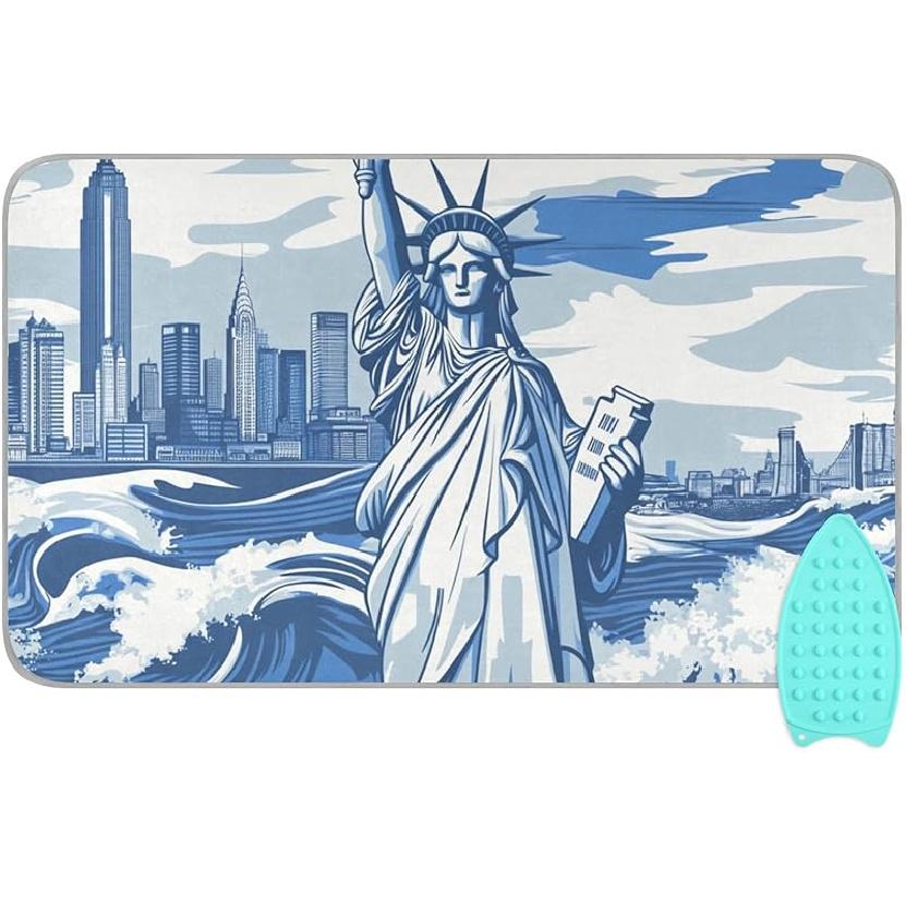 Ironing Mat Portable Ironing Pad Ironing Blanket for Table Top Heat Resistance Double-Side Using Travel Large 47.2 x 27.6 Inch Foldable Lightweight