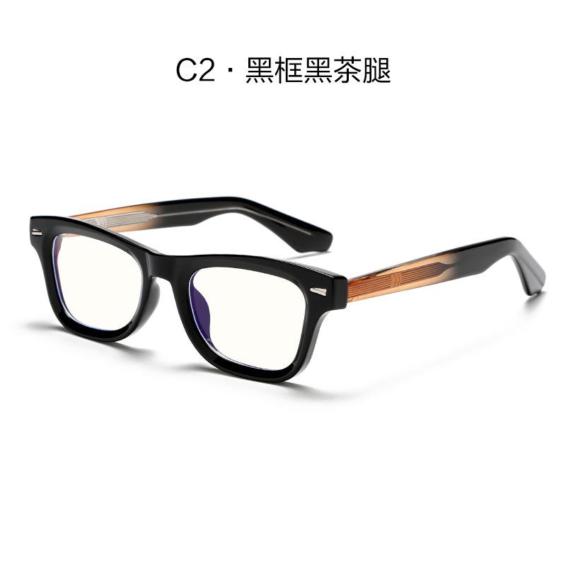Square Anti Blue Light Glasses Men Women Fashion Computer Glasses Men Orange TR90 Frame Trendy Optical Eyeglasses Frame Women