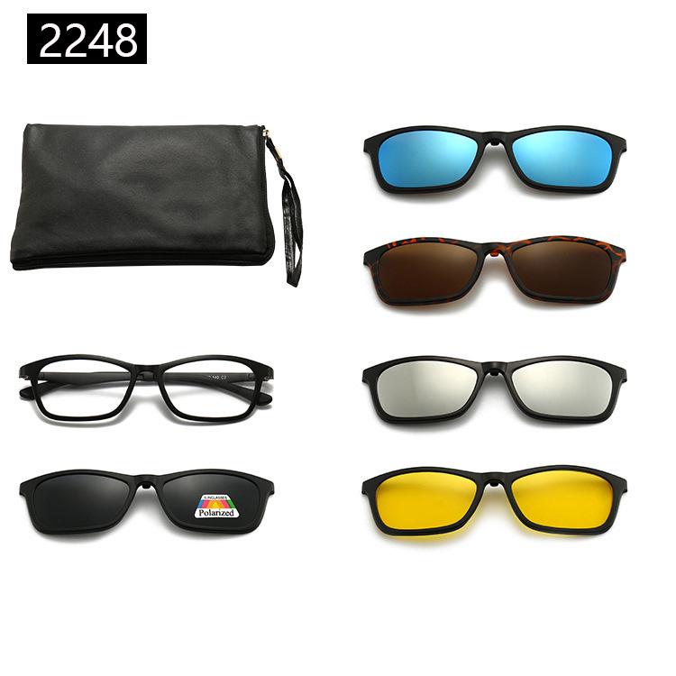 22XX Magnetic Clip-on Polarized Sunglasses for UV Protection and Driving