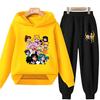 Herbst Hoodie Sailor Moon Print Kinder Mädchen Rosa 3-12 Jahre Sweatshirt+Hose Sport Pullover Jacke Freizeit Mode Anime Set