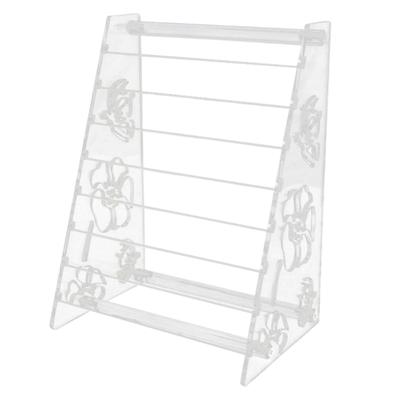 Effective Acrylic Loose Bead Organizers Elegant Acrylic Bead Sorting Stand Display Shelf for Workshops and Craft Fairs