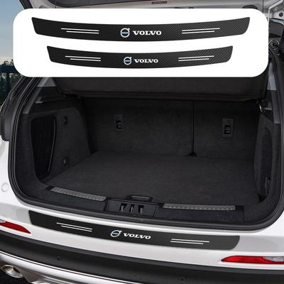 Car Rear Bumper Protector Sticker Carbon Fiber Car Tail Trunk Guard Accessorie For Xc90 S60 Xc60 Xc70 Xc90 Fh V50 S40 C30