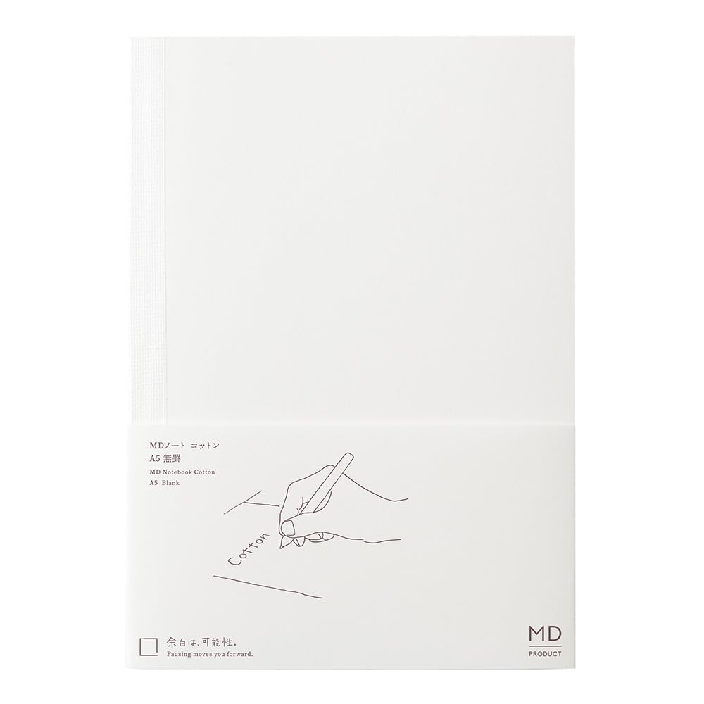DESIGNPHIL Midori (MD) Notebook Cotton Blank A5 - No Lines 15392006