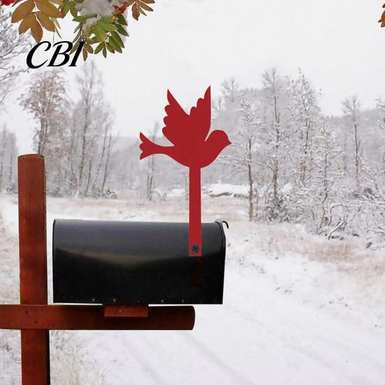 Briefkasten Namensschild Eisen Flagge, Metall Fliegender Vogel Form Briefkasten Pfahl Farbe Schild Schild, Dekorative Flagge Ersatz für Außen Garten Terrasse Dekoration
