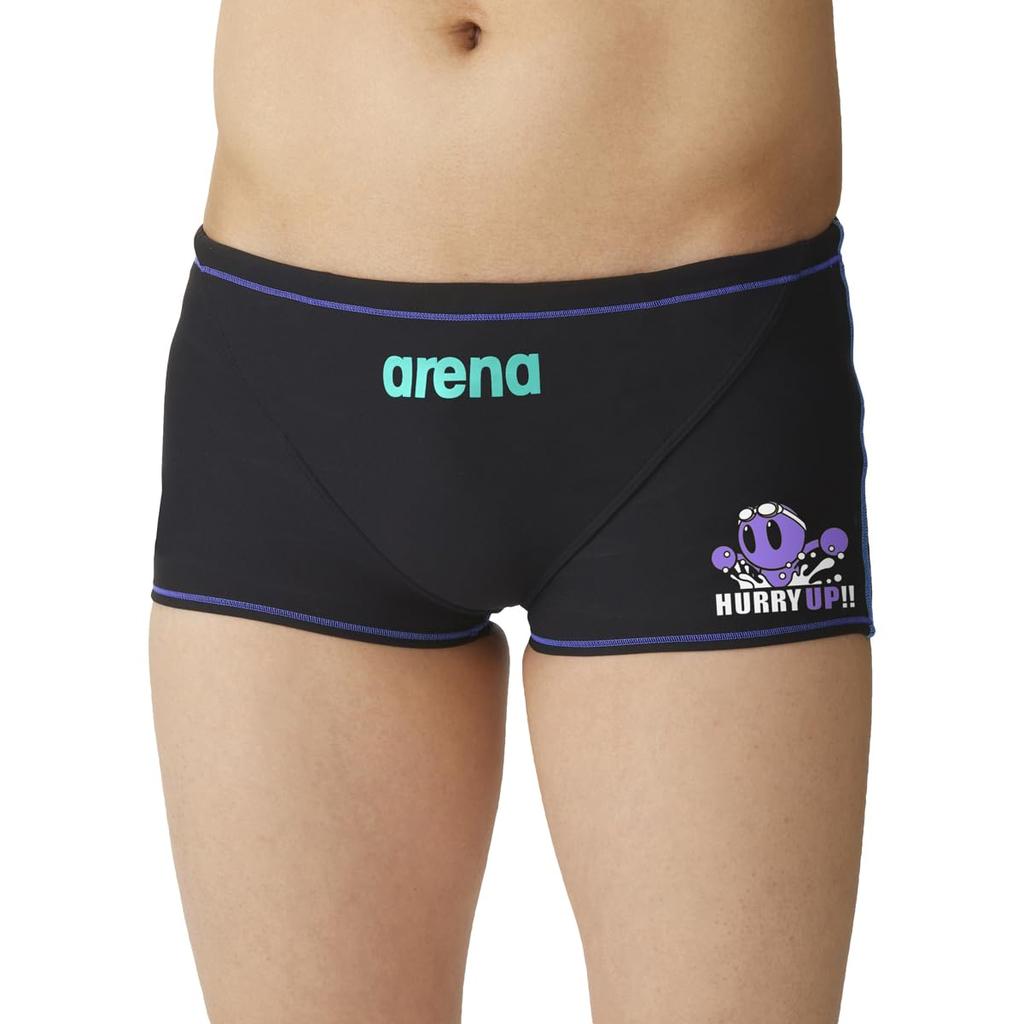Swimwear Training Spats Black Size L [Arena] (Short Leg) Men's (BK04)