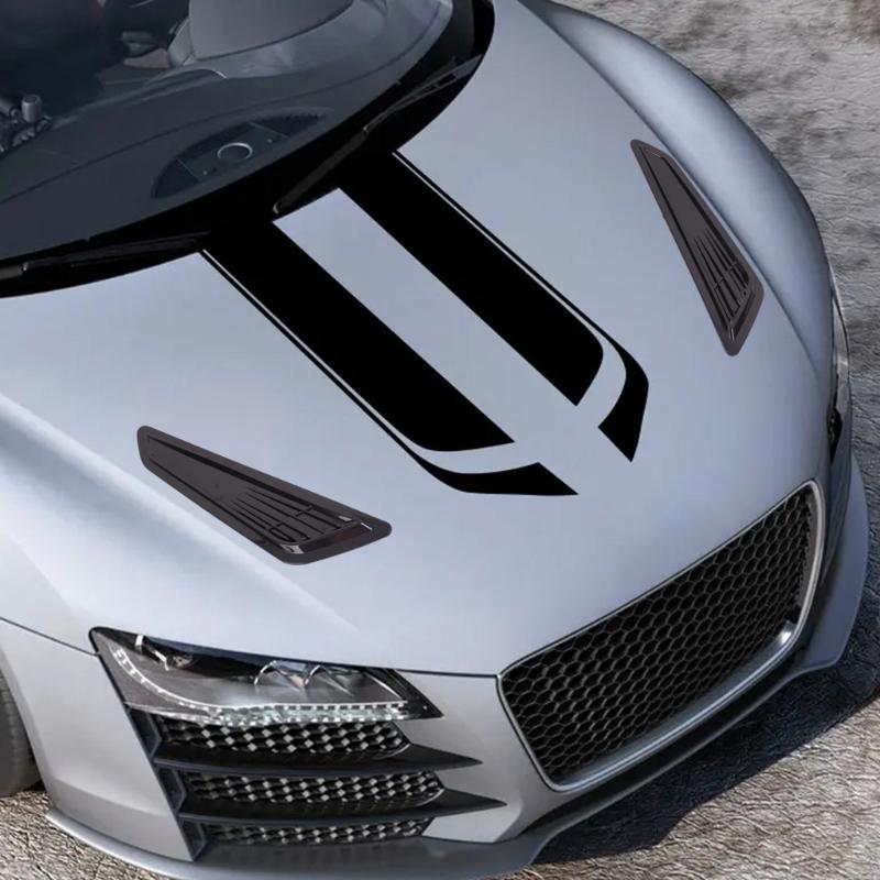 Universal Car Air Flow Decorative Intake Hood Scoops Bonnet Vent Cover  Car Hood Scoops Air Intake Vent Cover