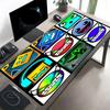 Geometry Dash Print Mouse Pad, Anti‑Slip Desktop Keyboard Mat, for PC Laptop Gaming Working Daily Use, Cool Festival Surprise Gift