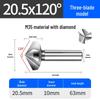 Cobalt Titanium-Plated Chamfering Drill for Stainless Steel - Single/Triple-Edge Countersink & Deburring Tool.