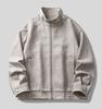 High Street Trend Suede Embossed American-Style Men's Jacket - Spring/Autumn, High-End Loose Stand Collar Design
