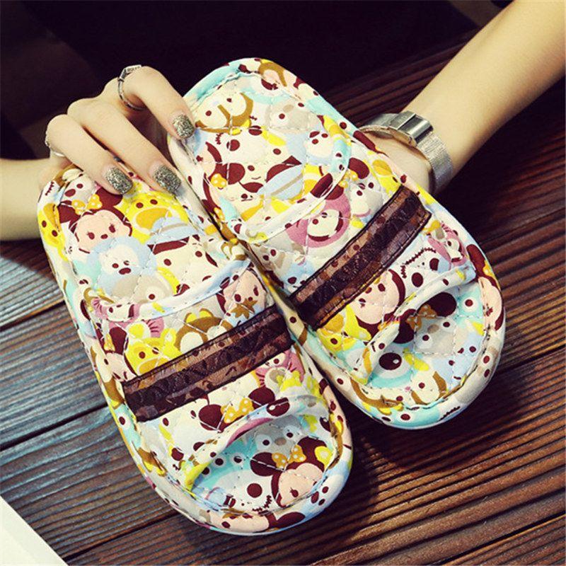 

Новорожденные Малыши Новое Поступление Тканевые Мультяшные Милые Мягкие Бесшумные Домашние Тапочки Весна и Лето Тихий Домашний Стиль Kids Cloth 0072 S inner length 17.5cm 27-29 feet